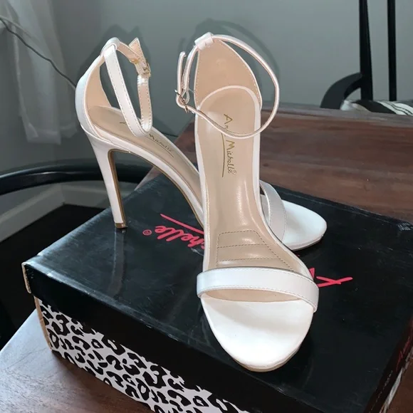 Open Toe Anne Michelle Heels Ladies Anne Michelle Ankle Strap Peep